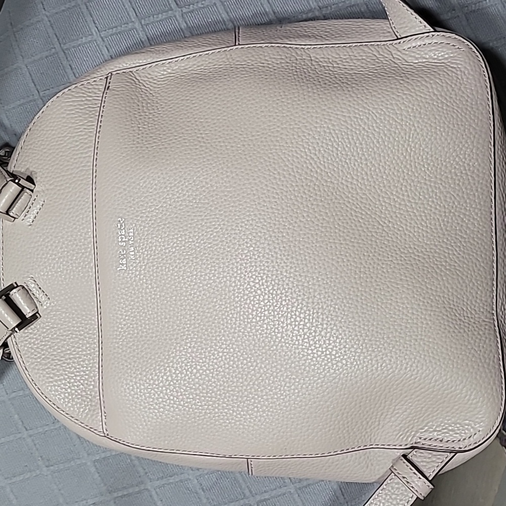 Kate Spade New York Polly Light Grey Backpack Purse Bag ๐ - Picture 10 of 16
